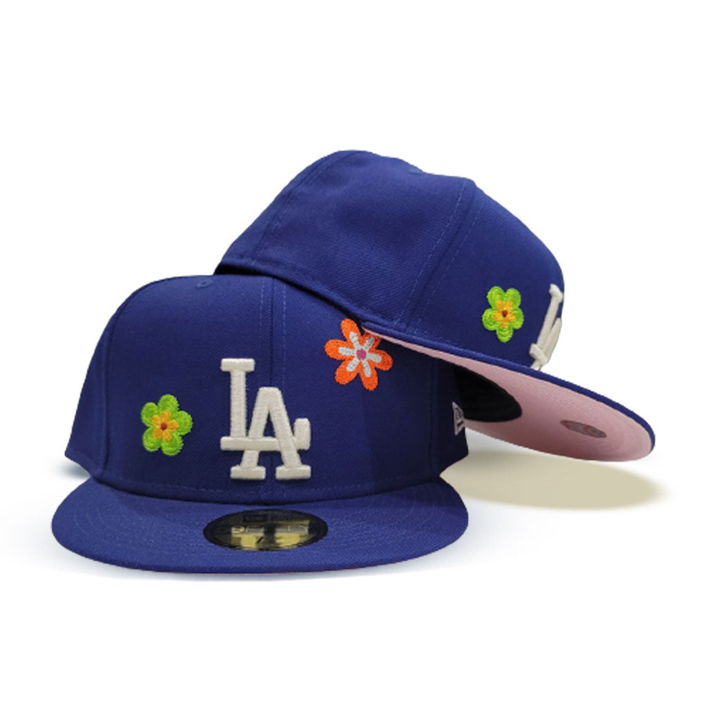 Los Angeles Dodgers MLB Custom Name And Number Flower Pattern