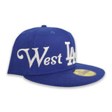 Royal Blue Los Angeles Dodgers Gray Bottom City Nickname 59Fifty Fitted