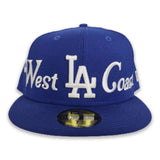 Royal Blue Los Angeles Dodgers Gray Bottom City Nickname 59Fifty Fitted