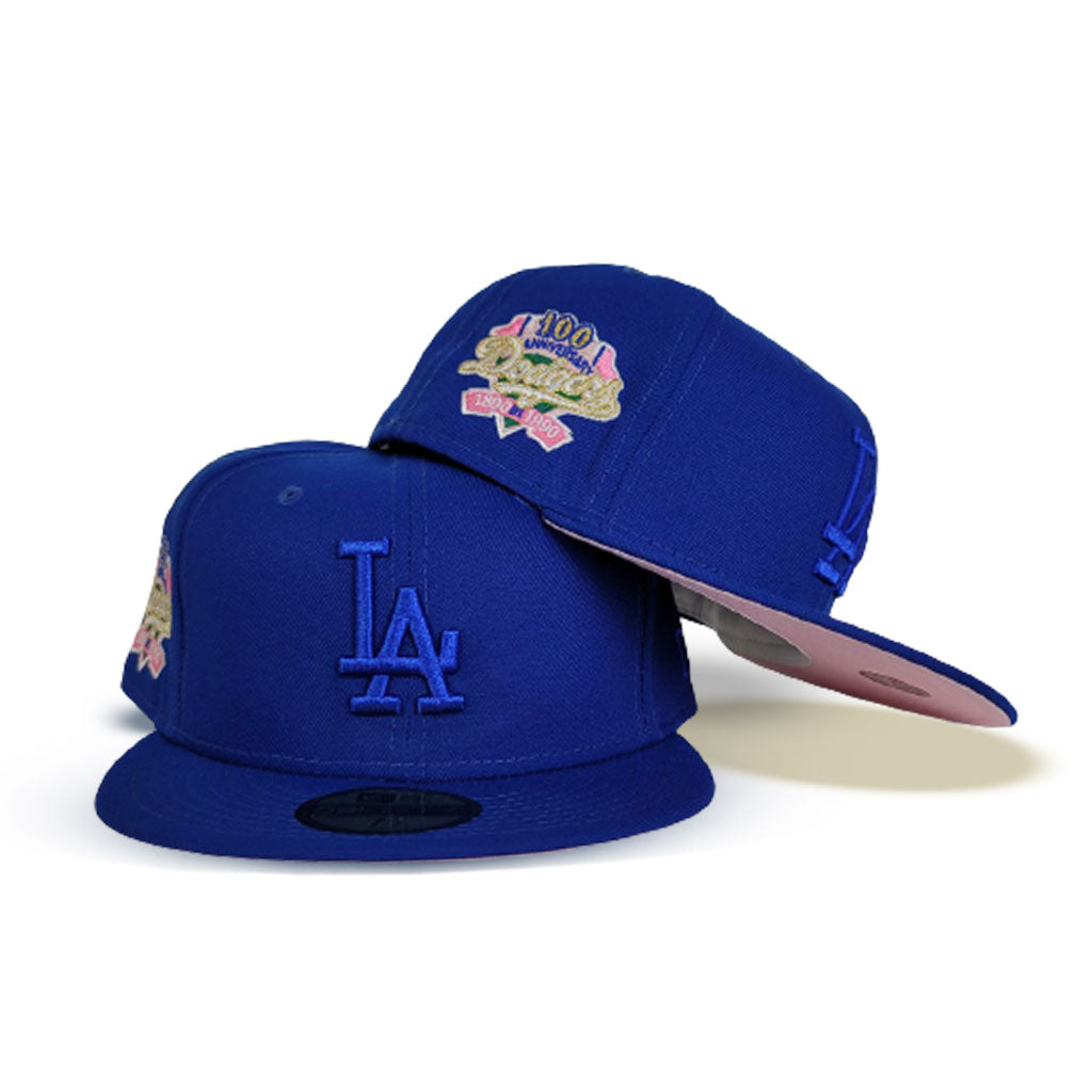 Los Angeles Dodgers New Era Black/Royal Blue Bill With Pink Bottom