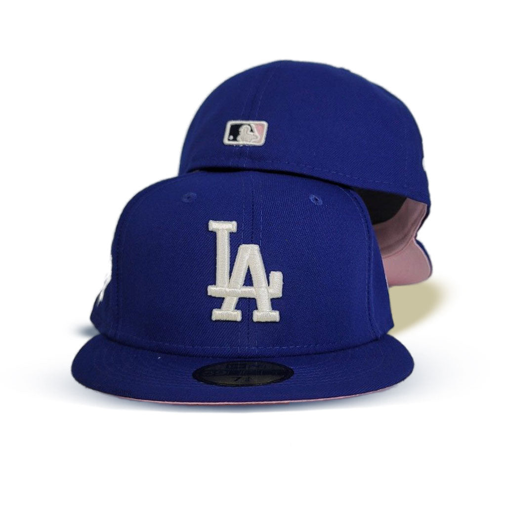 Men's MLB Los Angeles Dodgers New Era Camel/Pink 1988 World Series Patch -  59FIFTY Fitted Hat - Sports Closet