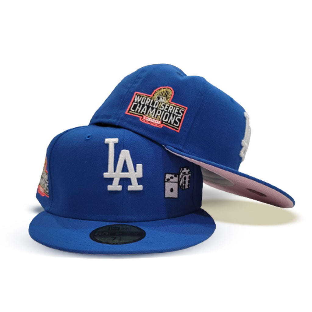 Royal Blue Los Angeles Dodgers Pink Bottom Dice Collection 2020 World  Series Champions New Era 59Fifty Fitted