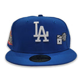 Royal Blue Los Angeles Dodgers Pink Bottom "Dice Collection" 2020 World Series Champions New Era 59Fifty Fitted