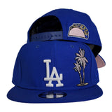 Royal Blue Los Angeles Dodgers Pink Bottom palm Tree New Era 9Fifty Snapback