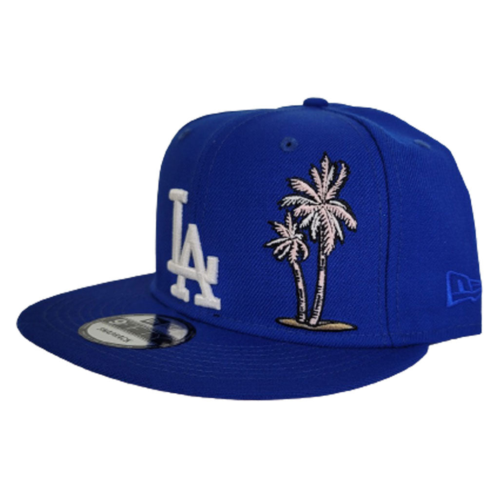 Royal Blue Los Angeles Dodgers Pink Bottom palm Tree New Era 9Fifty Snapback