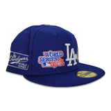 Royal Blue Los Angeles Dodgers Side Patch New Era 59Fifty Fitted