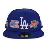 Royal Blue Los Angeles Dodgers Side Patch New Era 59Fifty Fitted