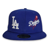 Royal Blue Los Angeles Dodgers Team Patch Pride New Era 59fifty Fitted