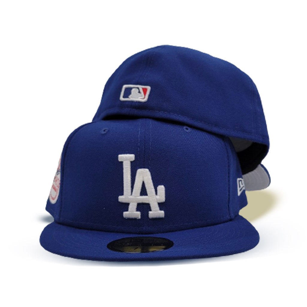 Royal Blue Los Angeles Dodgers Icy Blue Bottom Swarovski Crystal 1980 All Star Game Side Patch New Era 59FIFTY Fitted 73/4