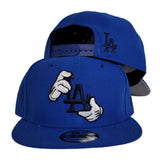 Royal Blue Mickey Hands Los Angeles Dodgers Gray Bottom New Era 9Fifty Snapback