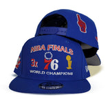 Royal Blue NBA Finals 3X World Champions New York Knicks New Era 9Fifty Snapback