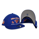 Royal Blue NBA Finals 3X World Champions New York Knicks New Era 9Fifty Snapback