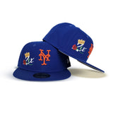 Royal Blue New York Mets 2X World Series Champions Crown New Era 59Fifty Fitted