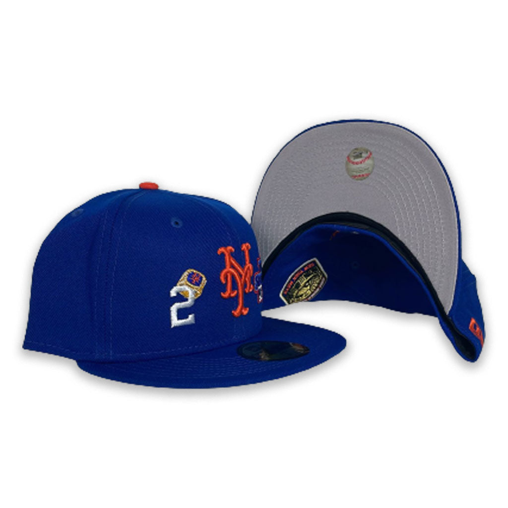  New Era New York Mets Light Royal Blue Side Split 59Fifty  Fitted Baseball Hat : Sports & Outdoors