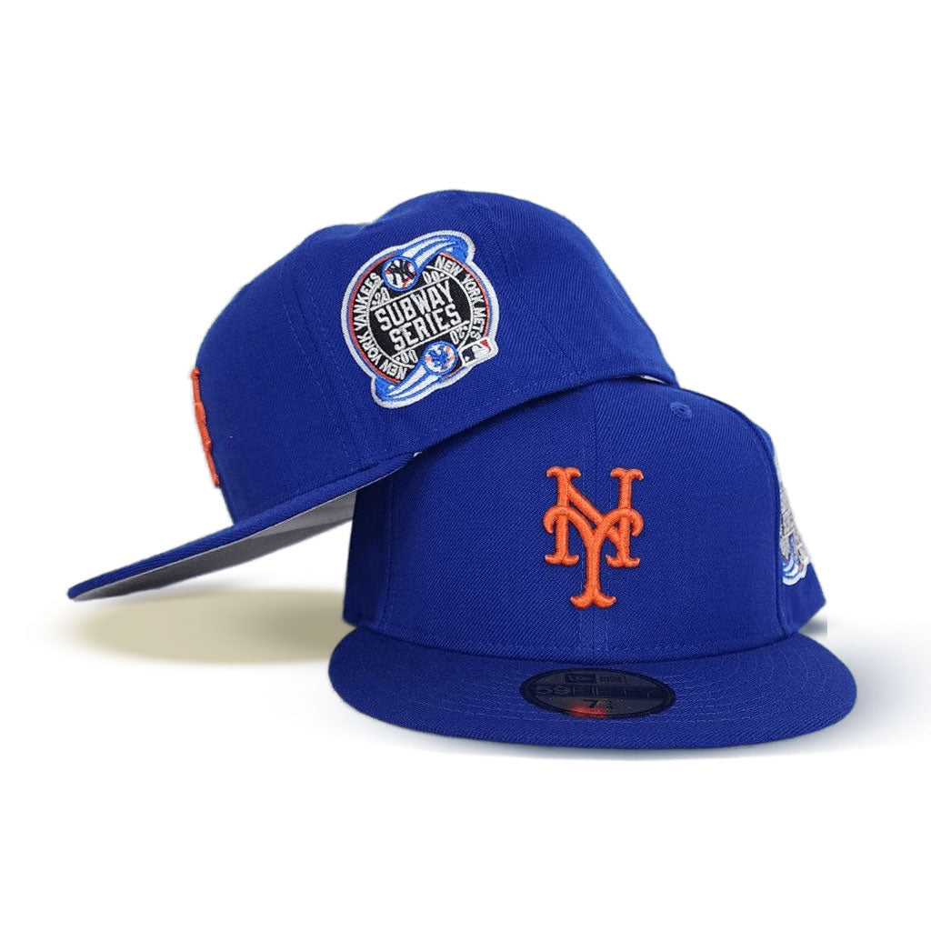 Royal Blue New York Mets Gray Bottom 2000 Subway Series Side Patch New Era Fitted