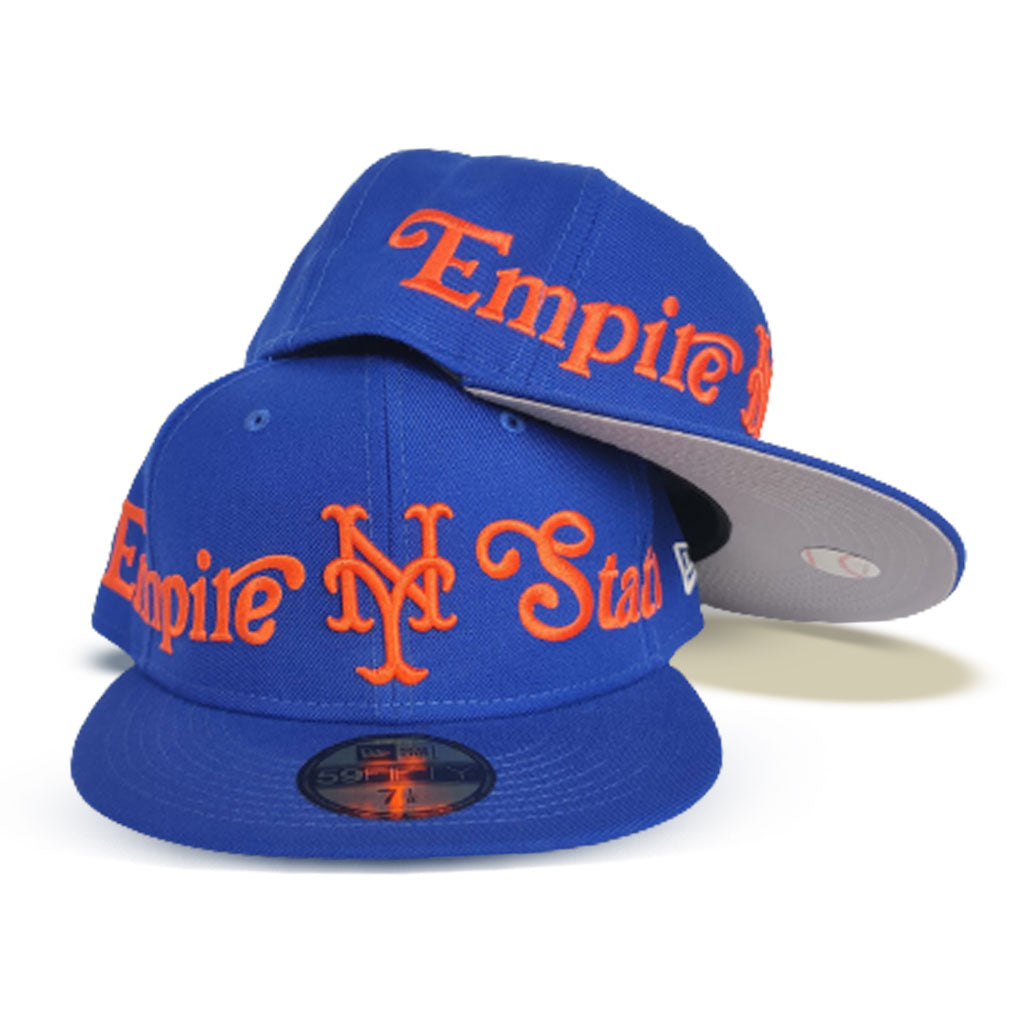 New York Knicks Fitted Flat Brim Hat Reebok NBA Kolors Black Blue Pink 7  3/8