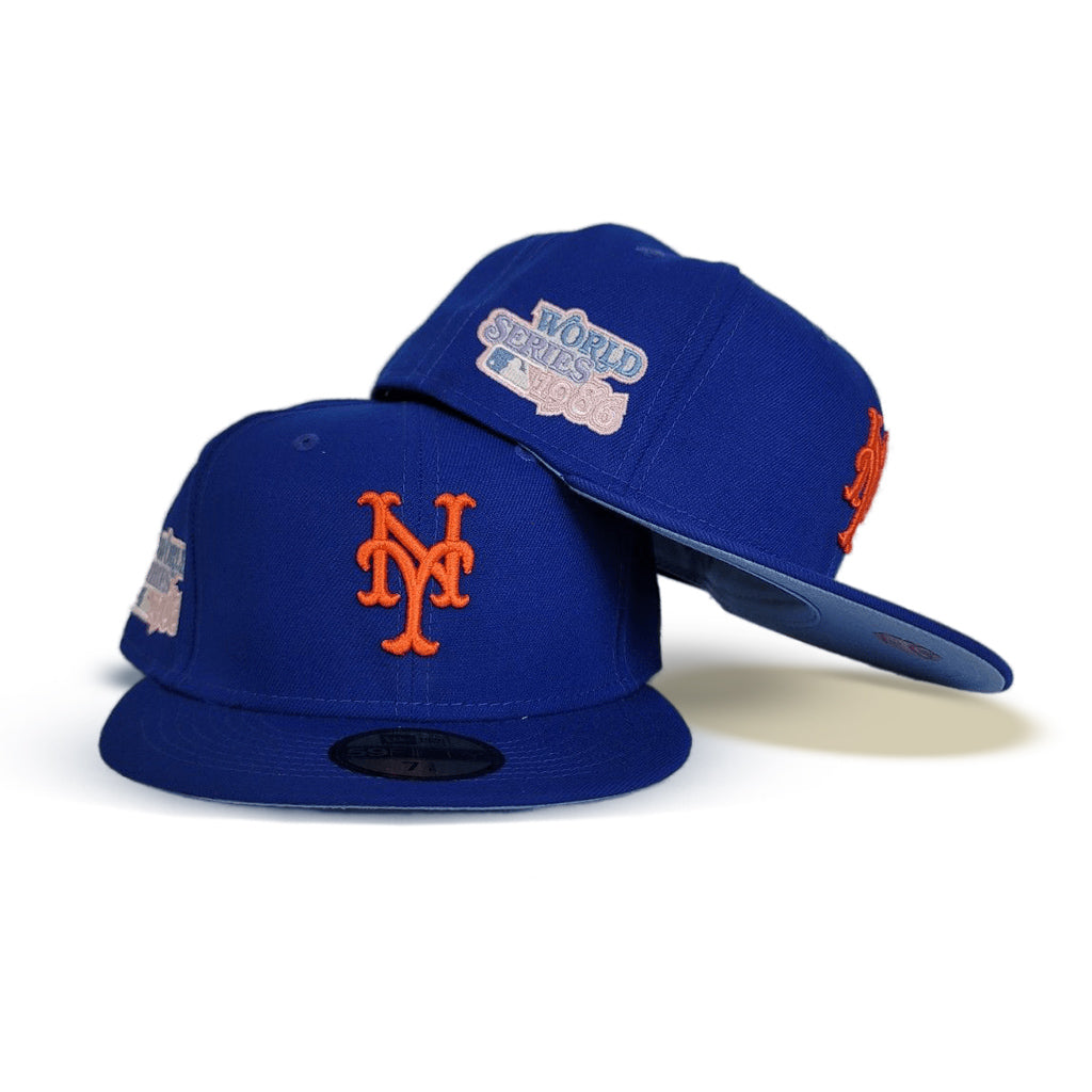 Royal Blue New York Mets Icy Blue Bottom 1986 World Series New Era 59Fifty Pop Sweat Fitted