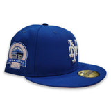Royal Blue New York Mets Pink Bottom Shea Stadium Side Patch New Era 59Fifty Fitted