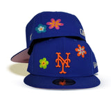 Royal Blue New York Mets Pink Bottom Side Patch New Era 59Fifty Fitted