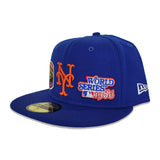 Royal Blue New York Mets Side Patch New Era 59Fifty Fitted