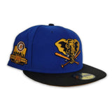 Royal Blue Oakland Athletics Black Visor Tan Bottom 40th Anniversary side Patch "Doritos Collection" New Era 59Fifty Fitted
