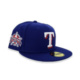 Royal Blue Texas Rangers Gray Bottom 1995 All Star Game Side Patch New Era 59Fifty Fitted