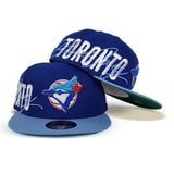 Royal Blue Toronto Blue Jays Green Bottom New Era 9Fifty Snapback