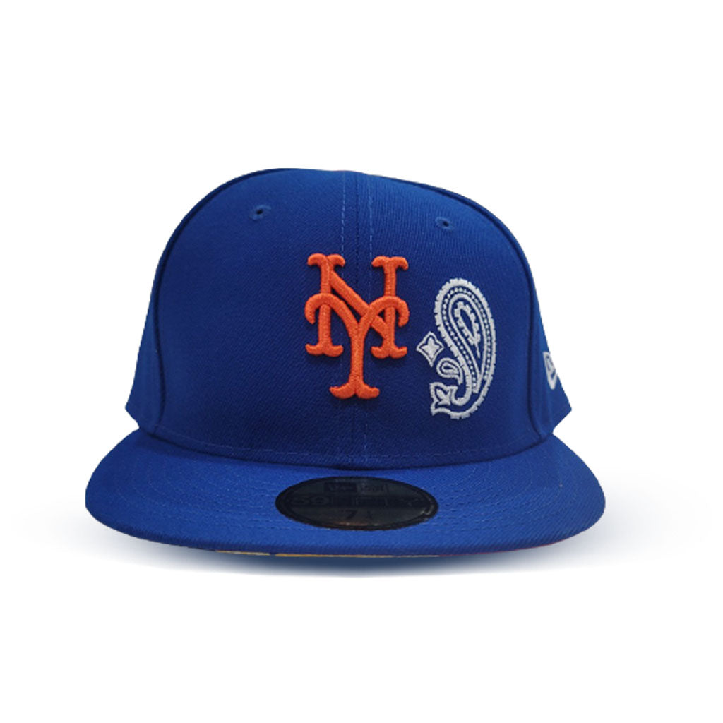 New York Mets New Era Patchwork Undervisor 59FIFTY Fitted Hat - Royal