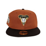 Rust Arizona Diamondbacks Brown Visor Gray Bottom 20th Anniversary Side Patch New Era 59Fifty Fitted