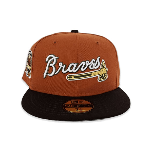 Rust Atlanta Braves 40th Anniversary Side Patch New Era 59Fifty Fitted ...