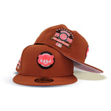 Rust Chicago Cubs Pink Bottom 1990 All Star Game Side Patch New Era 59Fifty Fitted
