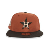 Rust Houston Astros Brown Visor Olive Green Bottom 1962 Silver Anniversary Side Patch New Era 59Fifty Fitted