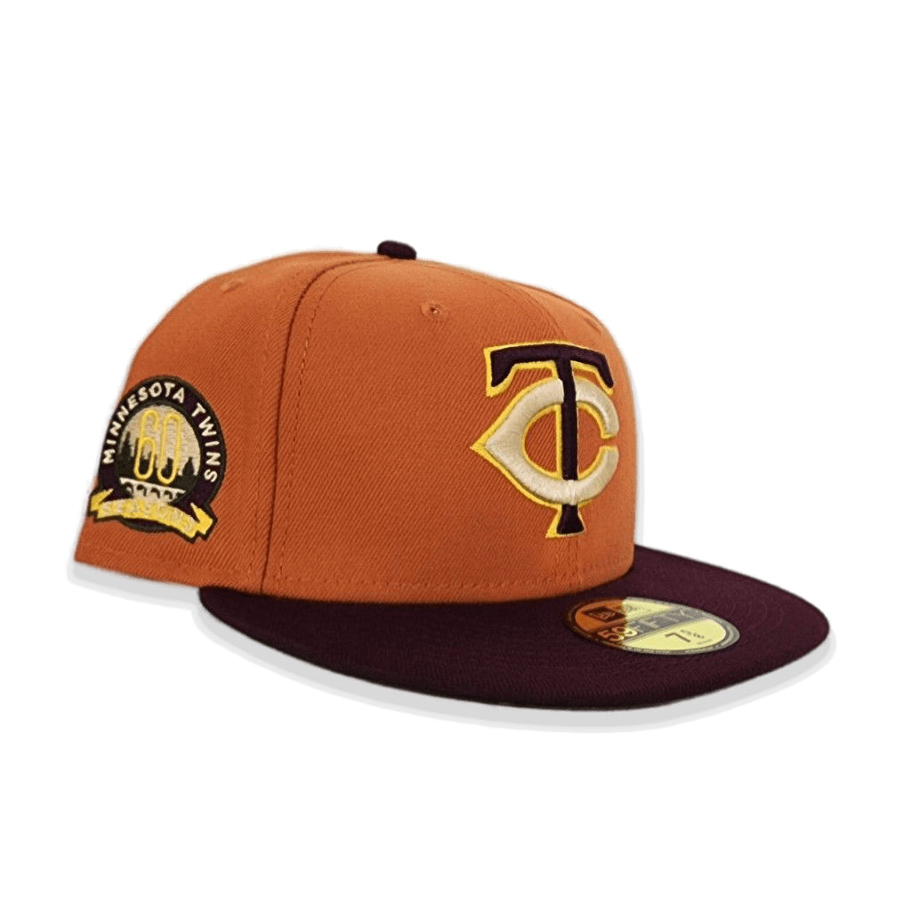 Rust Minnesota Twins Brown Visor Olive Green Bottom 60th