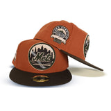 Rust New York Mets Brown Visor Olive Green Bottom Shea Stadium Side Patch New Era 59Fifty Fitted