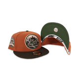 Rust New York Mets Brown Visor Olive Green Bottom Shea Stadium Side Patch New Era 59Fifty Fitted