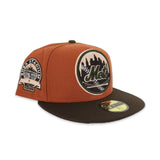 Rust New York Mets Brown Visor Olive Green Bottom Shea Stadium Side Patch New Era 59Fifty Fitted