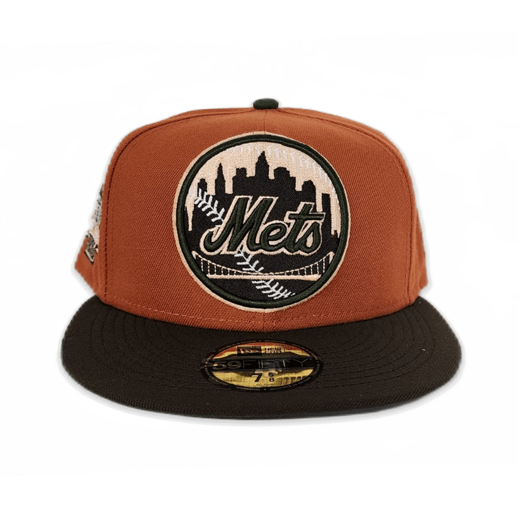 New Era New York Mets State Patch 59FIFTY Fitted - Blue/Orange 7 7/8