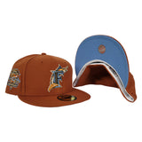 Rust Orange Florida Marlins Icy Blue Bottom 10th Anniversary Side Patch New Era 59Fifty Fitted