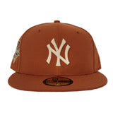 Rust Orange New York Yankees Icy Blue Bottom 2000 World Series Patch New Era 59Fifty Fitted