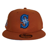 Rust Orange Seattle Mariners Snapshot Blue Bottom 25th Anniversary New Era 59Fifty Fitted