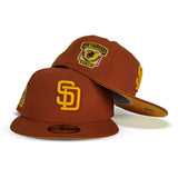 Rust San Diego Padres Yellow Bottom 1969 Go Padres Side patch New Era 59Fifty Fitted