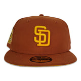 Rust San Diego Padres Yellow Bottom 1969 Go Padres Side patch New Era 59Fifty Fitted