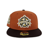 Rust Texas Rangers Brown Visor Gary Bottom 1995 All Star Game Side Patch New Era 59Fifty Fitted