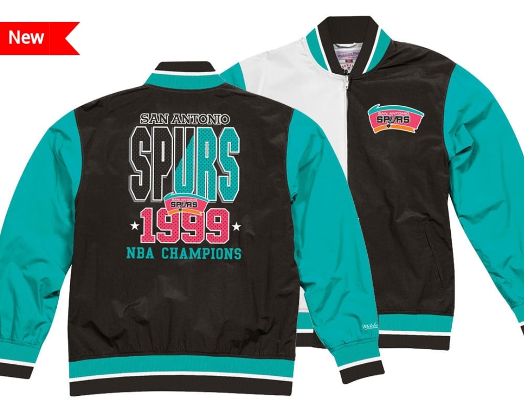 San Antonio Spurs Mitchell & Ness NBA Men's Team History Warm up Jacket