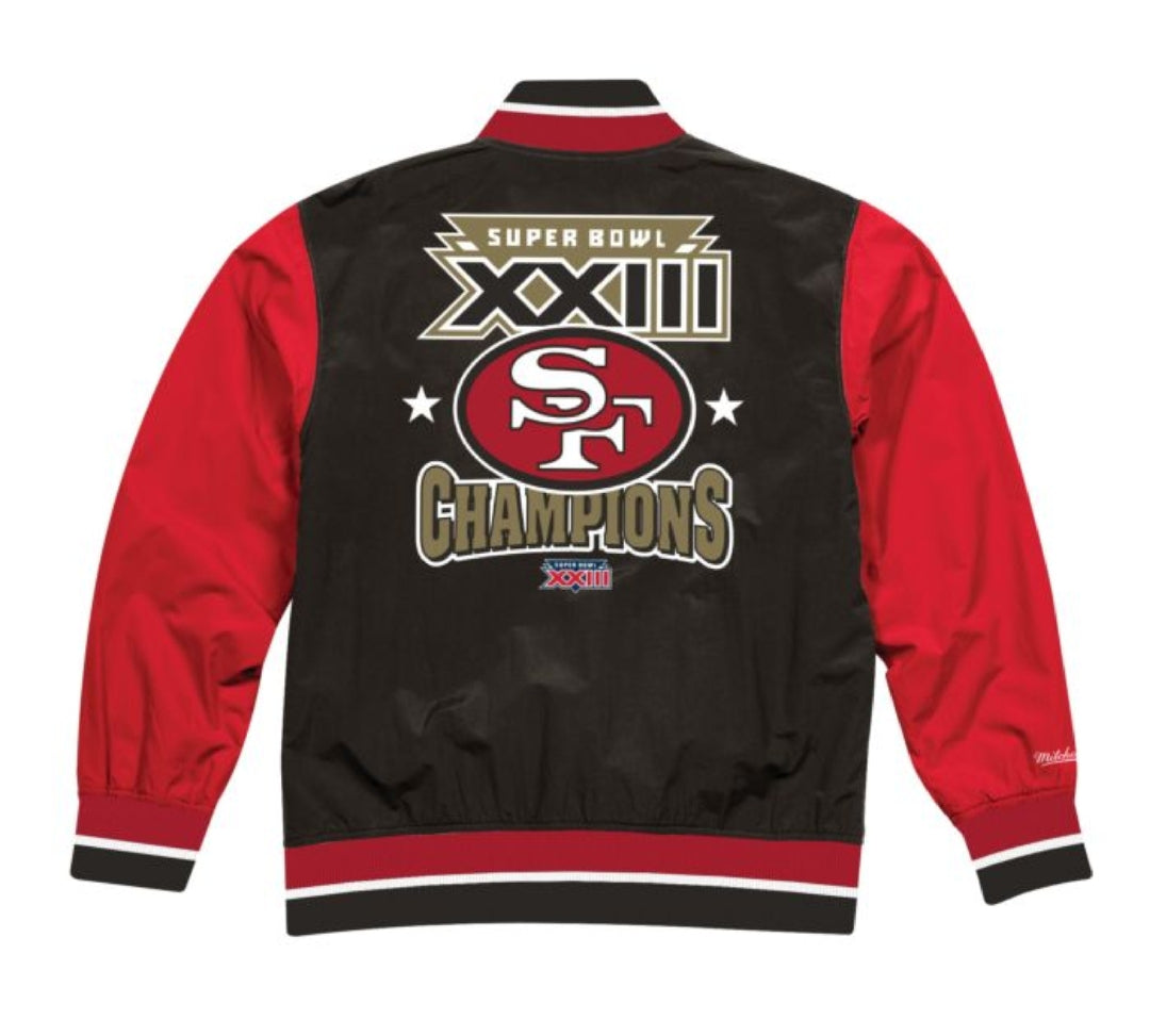 San Francisco 49ers Mitchell & Ness Men's NFL Team History Warm up Jacket