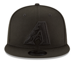 Black On Black New Era Arizona Diamondbacks Gray Bottom 9Fifty Snapback