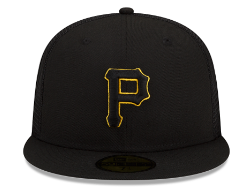Black Mesh Pittsburgh Pirates Gray Bottom New Era 59FIFTY Fitted