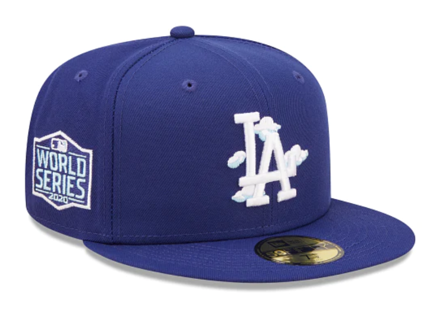 New Era 59FIFTY MLB Los Angeles Dodgers Comic Cloud Fitted Hat 7 5/8