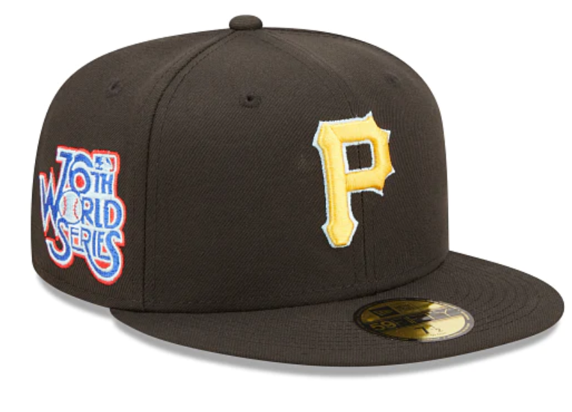 Pittsburgh Pirates MLB NE Retro All Star Game Patch Fitted Hat~Cream Pittsburgh Pirates MLB NE Retro All Star Game Patch Fitted Hat~Cream