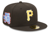 Black Pittsburgh Pirates Clouds Bottom 76th World Series Side Patch New Era 59Fifty Fitted